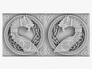 celtic ornament 07 3D Model