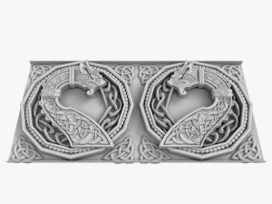 celtic ornament 07 3D Model