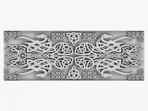 celtic ornament 08 3D Model