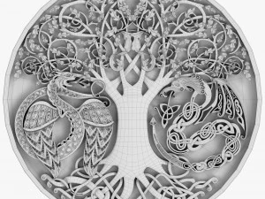 celtic ornament 09 3D Model