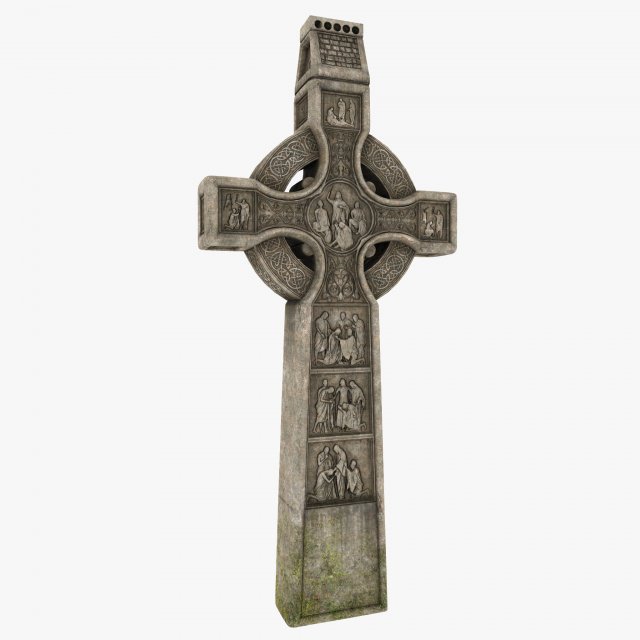celtic cross 3D 模型 .c4d .max .obj .3ds .fbx .stl .blend 