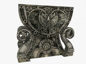 celtic altar 3D Model