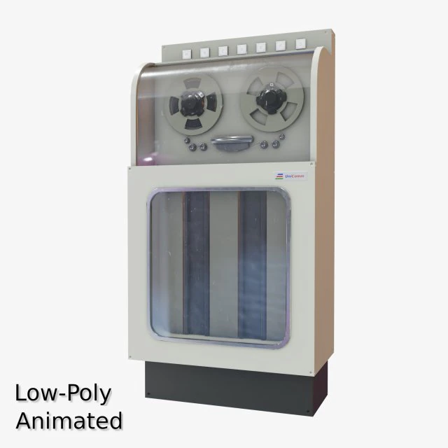 retro computer 01 3D Model .c4d .max .obj .3ds .fbx .stl .blend 
