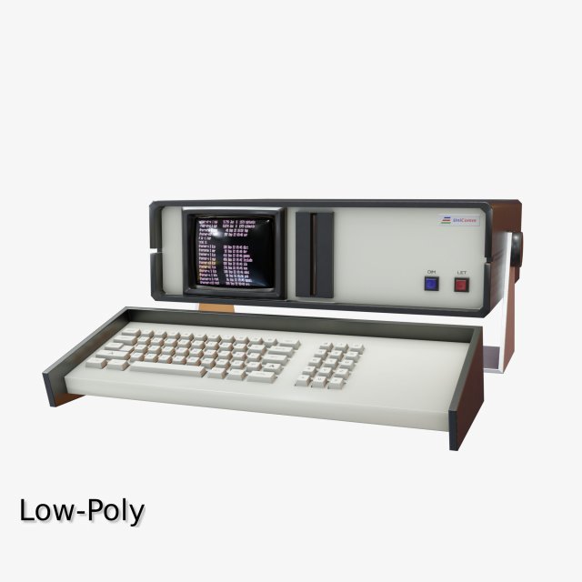retro computer 06 Modèle 3D .c4d .max .obj .3ds .fbx .stl .blend 