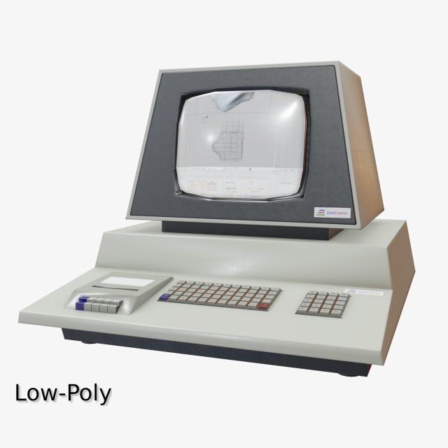retro computer 07 3D मॉडल .c4d .max .obj .3ds .fbx .stl .blend 
