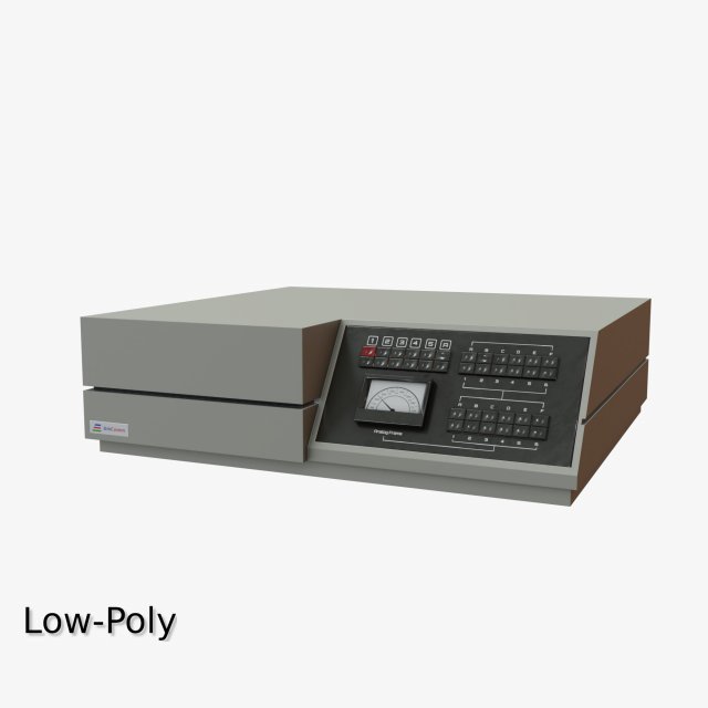 retro computer 14 3D Model .c4d .max .obj .3ds .fbx .stl .blend 