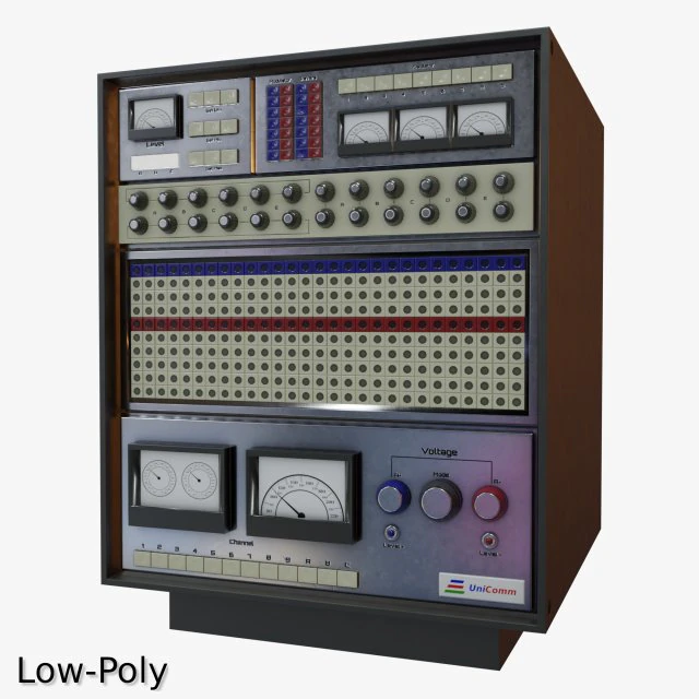 retro computer 15 3D Model .c4d .max .obj .3ds .fbx .stl .blend 