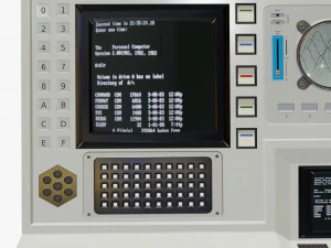 retro computer 16 3D Model