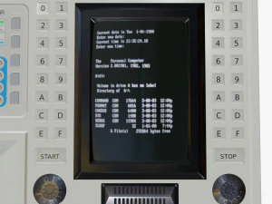 retro computer 16 3D Model