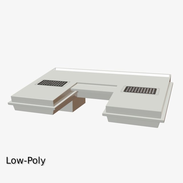 retro computer 19 3D-Modell .c4d .max .obj .3ds .fbx .stl .blend 