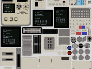 retro computer 19 3D Model