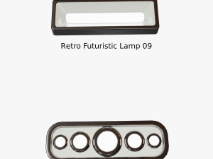 retro futuristic lights pack Modello 3D