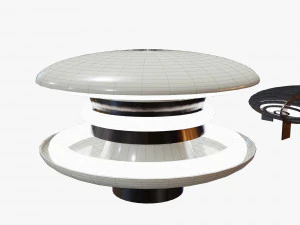 retro futuristic lights pack 3D Model