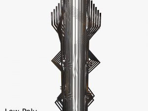 retro futuristic sculpture 3D Model