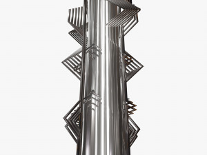 retro futuristic sculpture Modelo 3D