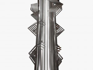 retro futuristic sculpture 3D Model