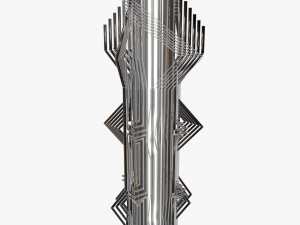 retro futuristic sculpture Modelo 3D