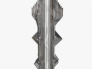 retro futuristic sculpture 3D Model