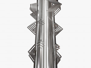 retro futuristic sculpture Modelo 3D