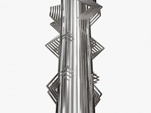 retro futuristic sculpture 3D Model