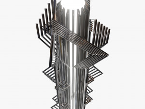retro futuristic sculpture Modelo 3D