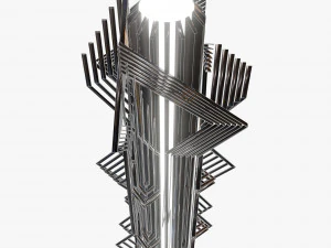 retro futuristic sculpture 3D Model