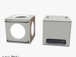 sci fi crates Model 3D
