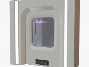 sci fi door 01 Modelo 3D