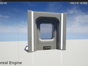 sci fi door 01 3D Model