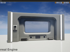 sci fi door 02 3D Model