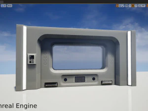 sci fi door 02 3D Model
