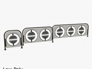 SFフェンスパック 3Dモデル