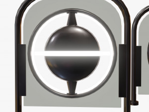 sci fi fence pack 3D Model