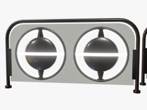 sci fi fence pack 3D Model