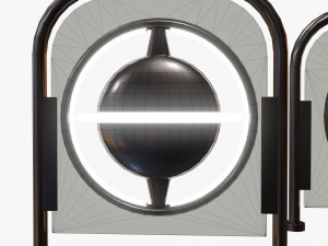 sci fi fence pack 3D Model