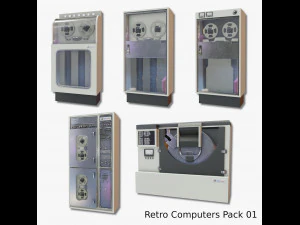 retro computers pack 01 3D Model