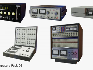 复古电脑包 03 3D 模型