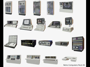 レトロコンピューターパック05 3Dモデル