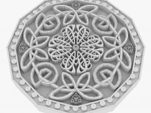 celtic ornament 12 3D Model