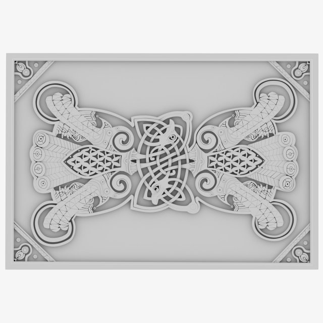 celtic ornament 13 3D Модель .c4d .max .obj .3ds .fbx .stl .blend 