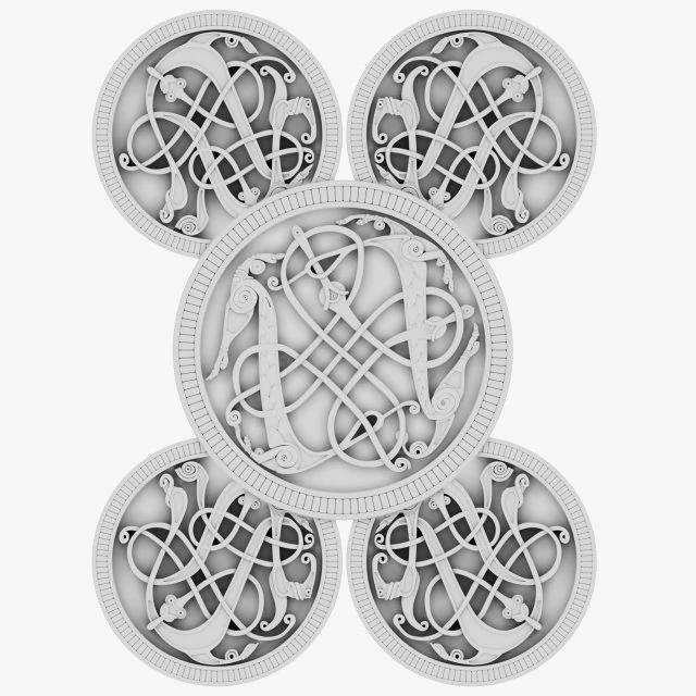 celtic ornament 19 3D Model .c4d .max .obj .3ds .fbx .stl .blend 