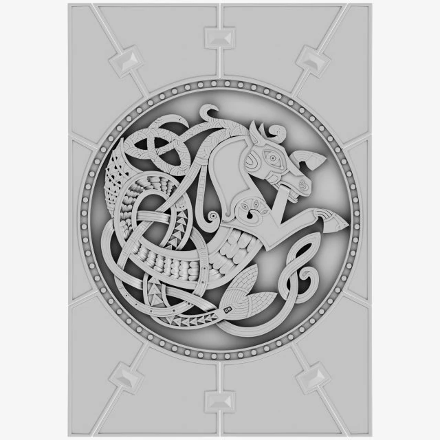 celtic ornament 21 3D Model .c4d .max .obj .3ds .fbx .stl .blend 
