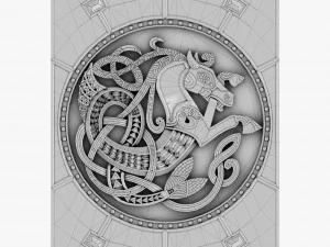 celtic ornament 21 3D Model