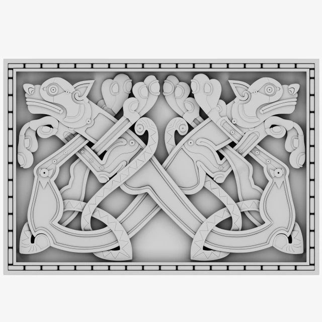 celtic ornament 22 3D Model .c4d .max .obj .3ds .fbx .stl .blend