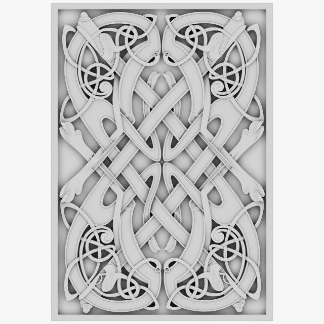 celtic ornament 27 Model 3D .c4d .max .obj .3ds .fbx .stl .blend 