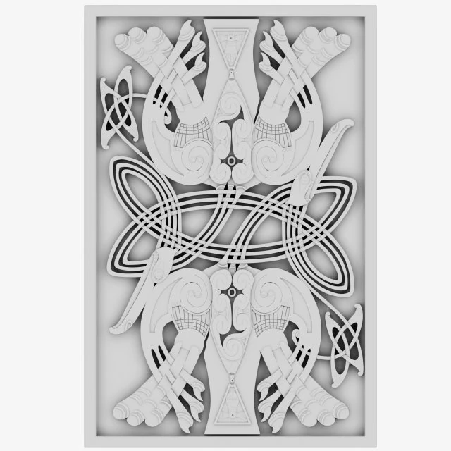 celtic ornament 28 3D Model .c4d .max .obj .3ds .fbx .stl .blend