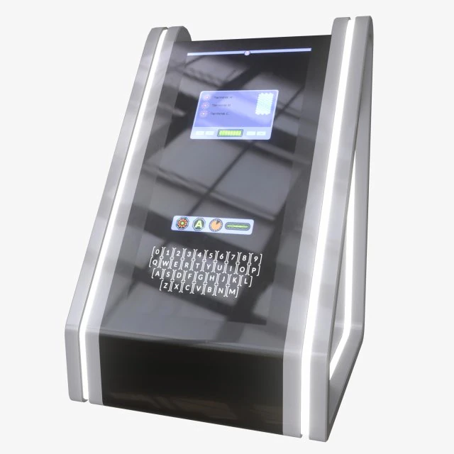 minimalistic computer 04 3D Model .c4d .max .obj .3ds .fbx .stl .blend