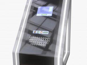 komputer minimalis 04 Model 3D