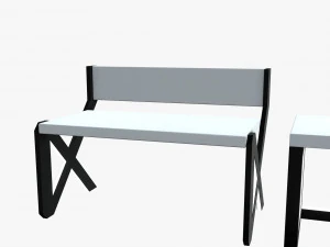 minimalistic sci-fi tables 3D Model