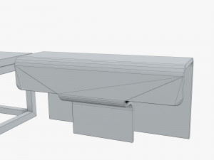 minimalistic sci-fi tables 3D 모델